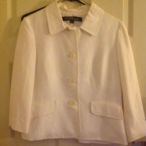 White Cotton Blazer